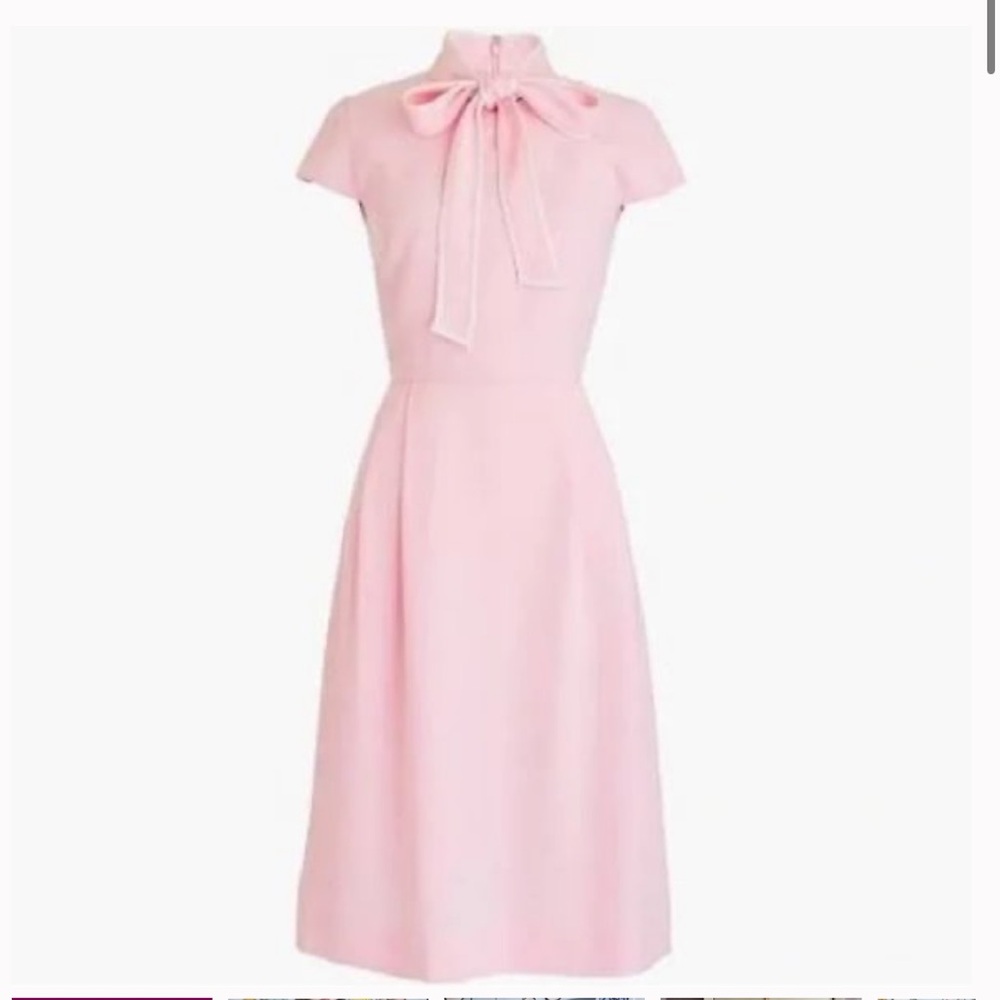 J. Crew Pink Bow-Tie Dress
